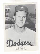 1970 LOS ANGELES DODGERS - DANNY GOODMAN SET E SERIES - WES PARKER 5x7 CARD