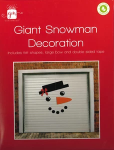 Muñeco de Nieve Navidad Exterior Decoración Gigante Puerta Garaje Pegatina Hogar - Imagen 1 de 5