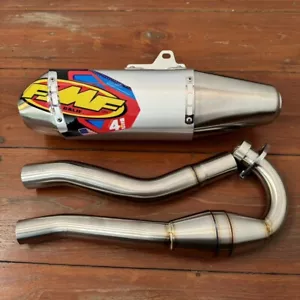 SET FULL SYSTEM EXHAUST MUFFLER PIPE SILVER FOR KAWASAKI KLX300 R SM 2020-2024 - Picture 1 of 13