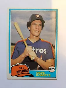 Dave Roberts 1981 Topps negociado #824 casi nuevo - Imagen 1 de 1