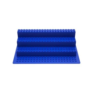 Brick Figure Stand (Minifigure) - 3 Sizes, 20 Colors (Blue Large Shown) - Picture 1 of 8