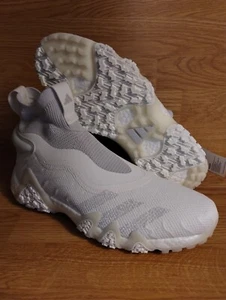 NEW Men's Adidas CODECHAOS Laceless Golf Shoes Cloud White / Dash Grey Size 11 - Picture 1 of 12