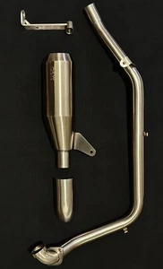 "AEW PERFORMANCE EXHAUST, SILVER" FIT FOR ROYAL ENFIELD HIMALAYAN 450 - Picture 1 of 2
