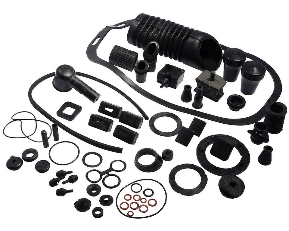 Gummi Kit UNI AUTO 59-teilig für Vespa PX 80-200, P80 E Motovespa CL DS Set Satz - Bild 1 von 1