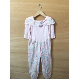 Eve Too! Floral Jumpsuit Romper Vintage Pink Size 6 - Picture 1 of 5
