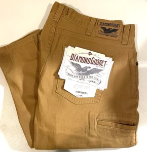 Diamond Gusset Jeans New With Tags Men’s Easy Fit Strech Canvas Casual W38 L29 - Picture 1 of 10