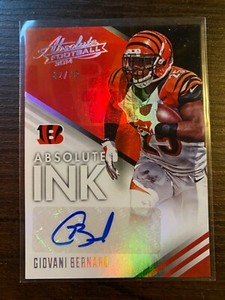 A77,172 - 2014 Absolute Ink Spectrum Platinum #69 Giovani Bernard/10 Autograph