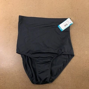 Shape Solver Penbrooke Women's Size 14 Black High Waist Swim Bottom Brief NWT - Picture 1 of 7