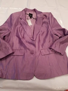 River Island Ladies Blazer. Lilac. Oversized. Buttons. Size 18 - Picture 1 of 7