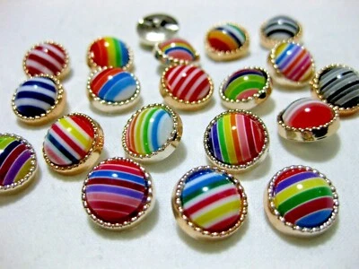 10 hübsche Knöpfe, verschiedene Muster,Muster wählbar,ca.12mm , K121 - Bild 1 von 2