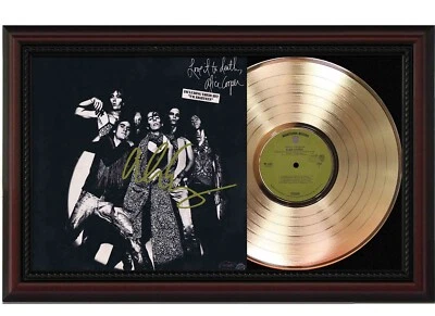 Alice Cooper Love It Cherry wood Reproduction Signature Record Display "M4" - Image 1 of 4