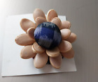 VINTAGE HAND CRAFTED SEED FLOWER PIN BROOCH