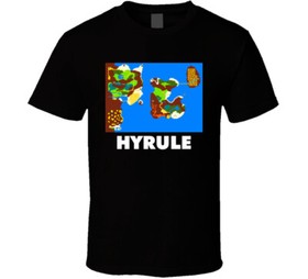 Zelda 2 Adventures Of Link Map Nes Video Game T Shirt