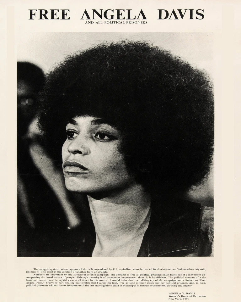 Decoration Poster.Home room art.Interior design.Free Angela Davis.History.7428 - Image 1 of 1
