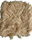 West Elm Mongolian Lamb Pillow Cover In Rosette Pink 16 X 16 Cotton Canvas