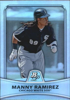2010 Bowman Platinum Refractors #43 Manny Ramirez /999 - NM-MT - Image 1 of 2