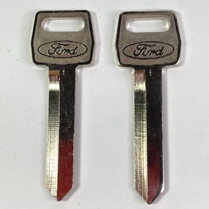 Lot of 2 New Ford OEM Oval Logo 1184FD H54 Uncut Key Blanks Square Ignition - Picture 1 of 3