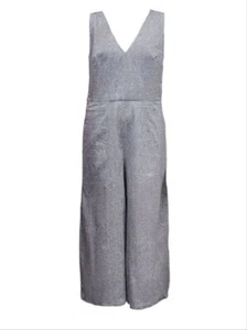 HoodLamb Donna Navy Gonna Pantalone Scollo A V Canapa Tuta 420 Nwt - Foto 1 di 1