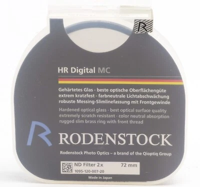 Rodenstock Neutral Density (ND) 1 fstop (x2) 72mm HR  MC Filter NEW OLD STOCK - Image 1 of 2
