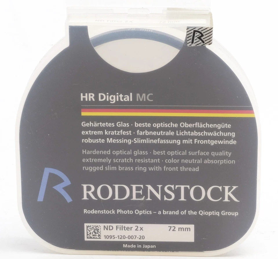 Rodenstock Neutral Density (ND) 1 fstop (x2) 72mm HR  MC Filter NEW OLD STOCK - Image 1 of 2