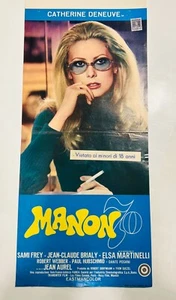 1968 MANON 70 Catherine Deneuve Elsa Martinelli Italian Locandina Beautiful WoW! - Picture 1 of 15