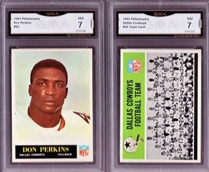 GMA 7 Cowboys Set LoTt 1965 Philadelphia #43 Team & #52 Don PERKINS NM Near Mint - Picture 1 of 5