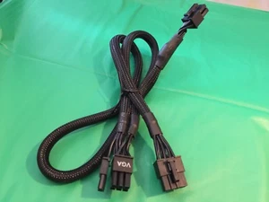 EVGA 8 PIN TO dual 8+6 pin PCIE VGA Power Supply Cable for SuperNOVA 1300 BRAID - Picture 1 of 4