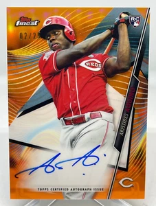 Aristides Aquino 2020 Topps Finest Rookie Auto Orange Refractor #02/25 Reds RC - Picture 1 of 3