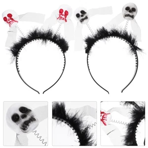 2 Piezas Diadema Fantasma Disfraz Pelo Niño Halloween Accesorios para Mujer - Imagen 1 de 12