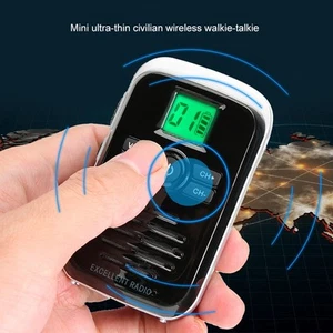 Q3 FM ABS Mini Wireless Walkie Talkie 110-240V 400-470MHZ Waterproof Ultra-Th CB - Zdjęcie 1 z 21