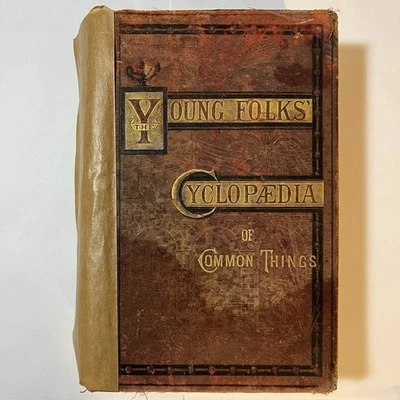 John D. Champlin The Young Folks' Cyclopedia of Common Things Henry Holt 1880 HB - Image 1 of 4