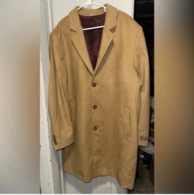 Men’s Michael Kors Tan Pea Coat Size 46R - Image 1 of 4