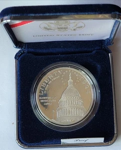 1994 U.S. Capital Bicentennial Silver Proof Dollar Coin - Picture 1 of 5