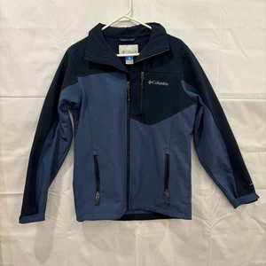 Columbia Full Zip Fleece Jacket Kids Size Small 7/8 Blue - Picture 1 of 9