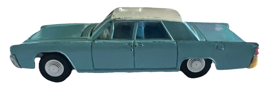 Lincoln Continental vintage 1964 Dinky Toys Meccano diecast escala 1/43 azul Foto 1 de 4
