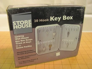 Store House 20 Hook Wall Mounting Key Box 20 Keys Storage New - Picture 1 of 8