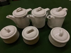 Seltmann Weiden Porzellan Kaffee/Tee Kanne Form Imperial und Zuckerdose m. Dekor - Bild 1 von 1