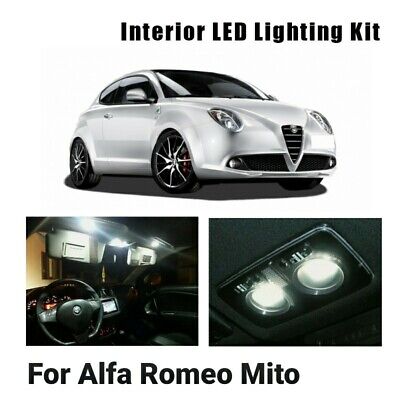 Kit Full Led Interni Alfa Romeo Mito Conversione Completa  + Led Targa Canbus • 15.90€