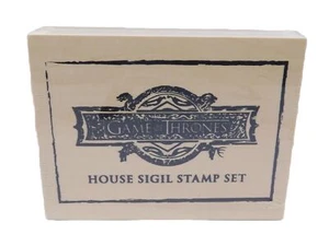 Culturefly GOT Juego de Tronos Casa Sello Set Caja de Madera SELLADA - Imagen 1 de 2