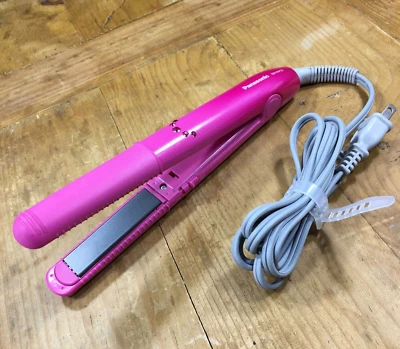 PLANCHA PLANA PANASONIC PELO ELÉCTRICA EH-HV12 Nanoe CRISTALES ROSAS 20W Tailandia Foto 1 de 4