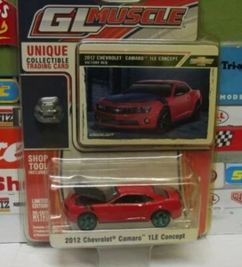 GREENLIGHT 1:64, GL MUSCLE RED 2012 CHEVROLET CAMARO 1LE CONCEPT CHASE, (BIN2) - Picture 1 of 2