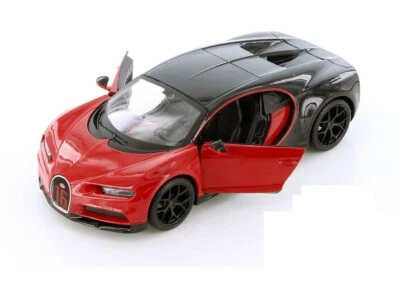 Maisto Bugatti Chiron 1:24 Diecast Modelo Coche de Juguete 34514 ROJO Nuevo sin Caja Foto 1 de 3