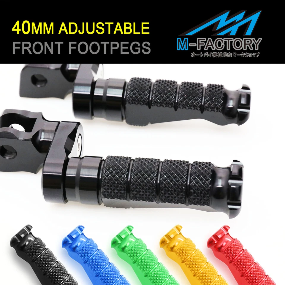 Estriberas delanteras de extensión R-FIGHT 40 mm para Yamaha YZF R3 2020-21 Foto 1 de 4