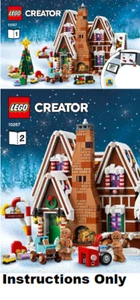 LEGO INSTRUCTIONS ONLY WINTER VILLAGE GINGERBREAD HOUSE 10267 from set NEW - Picture 1 of 2