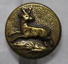 Button - Late 19th century jumping deer hunt d=22 mm