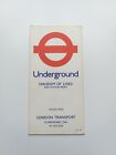 No.2 1978 (278/1233M/1,000,000) London Underground Tube Map Pocket Diagram 