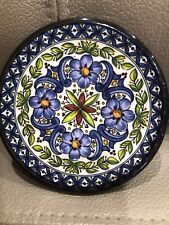 Vintage Small Hand Painted Spanish Wall Dish By Famous Artist Ceramar