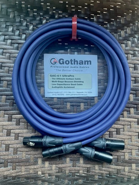 Gotham  GAC-4/1 UltraPro Interconnect Cable Assembly  3 meter PAIR - Image 1 of 3