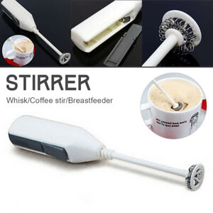 Milk Frother Electric Egg Beater Hand Shake Whisk Mixer Coffee Tool Kitchen UK