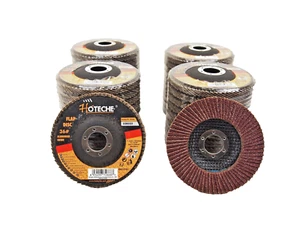 Lot of (40) Aluminum Oxide Flap Disc Grinding wheel 4-1/2" x 7/8" 36 Grit 550322 - Picture 1 of 5
